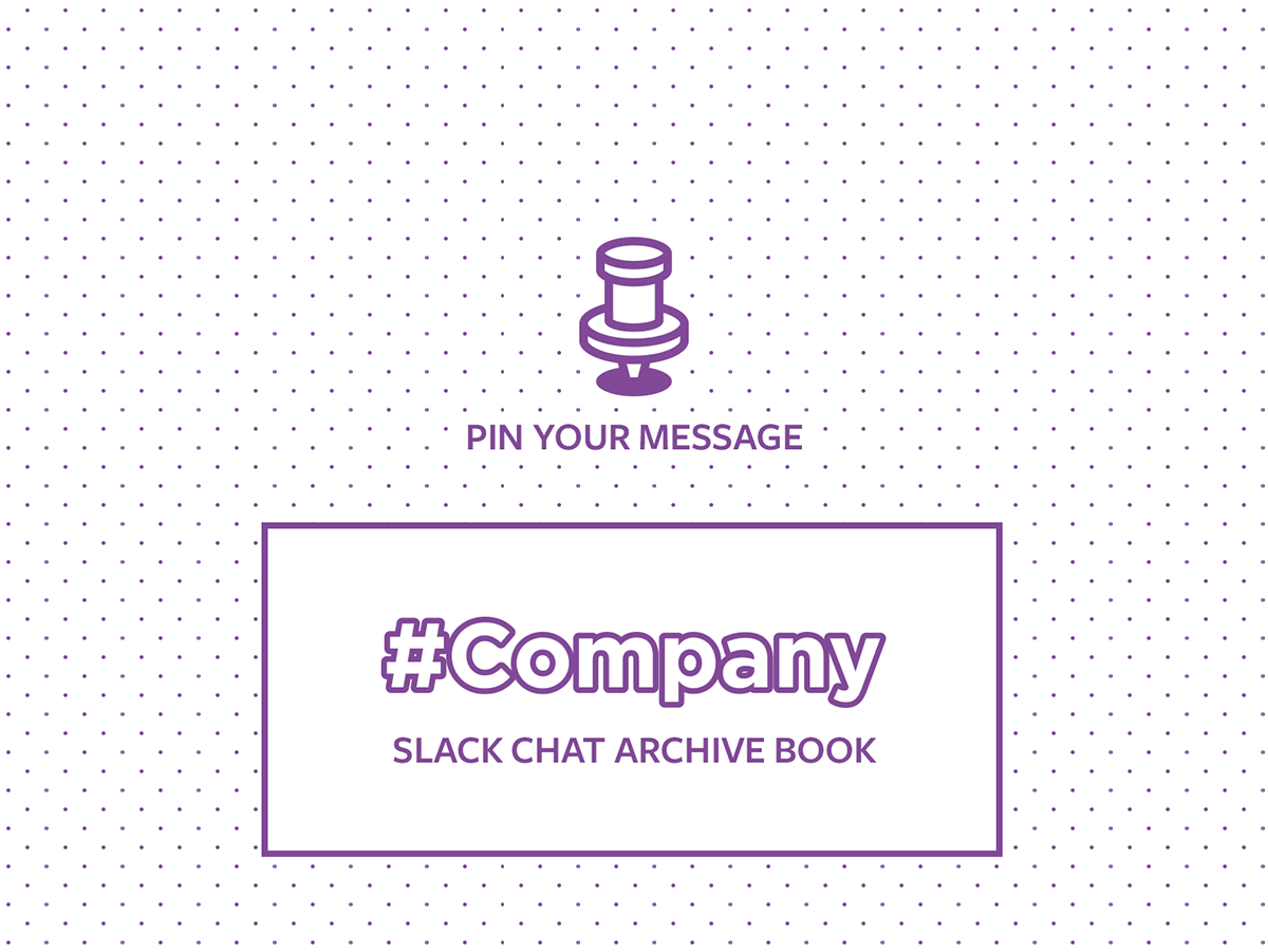 Chat slack book Archive pin message