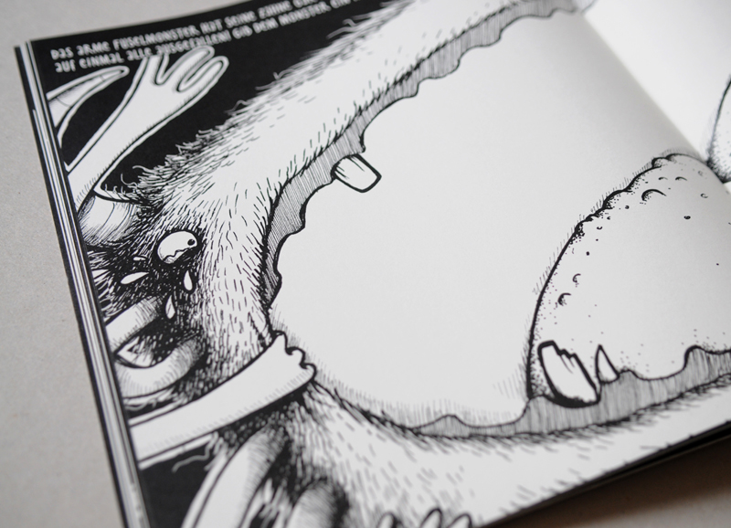 monster children book black and white Grusel Duster kinderbuch mut angst interaktiv Malbuch Bastelbuch charakter
