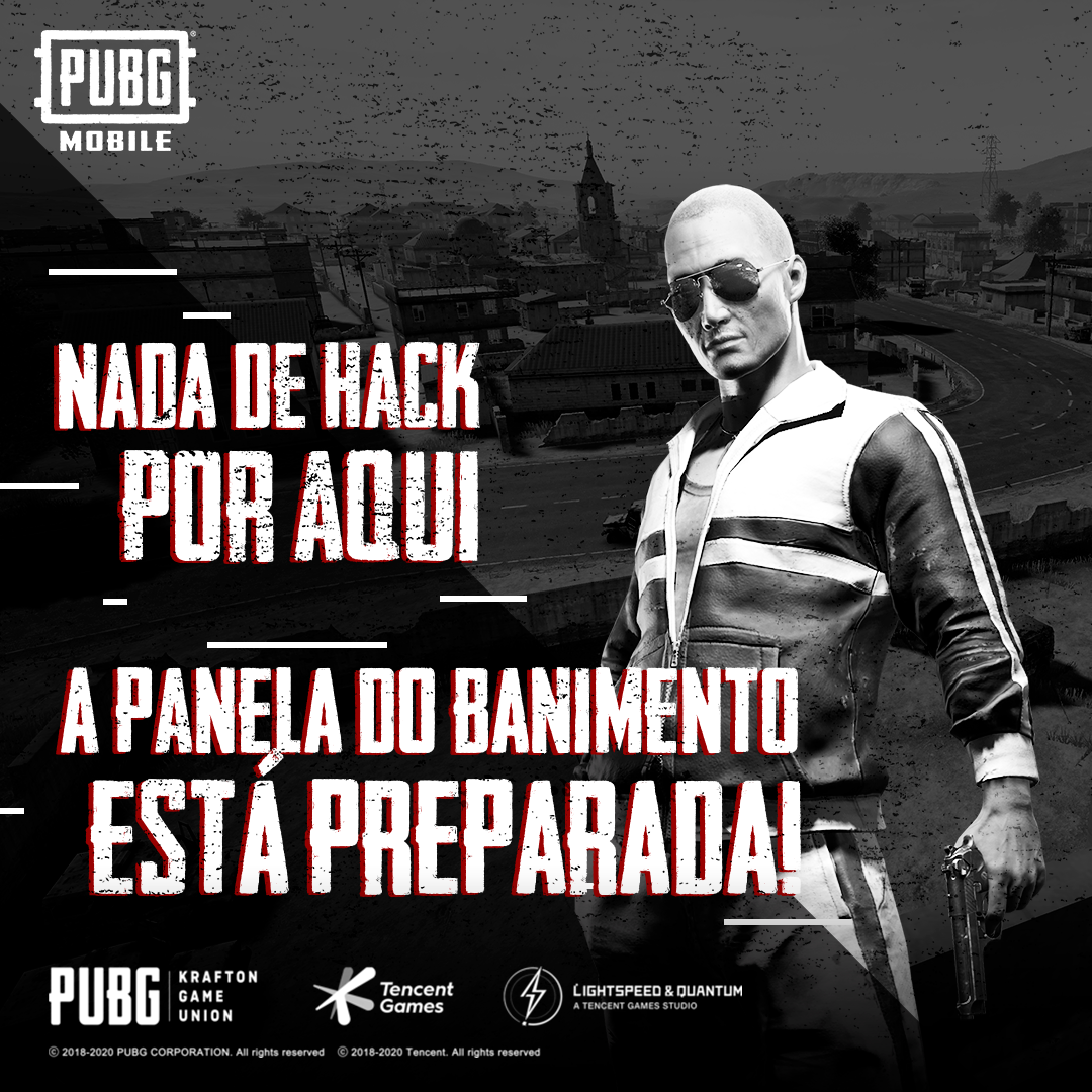 texto publicidade PUBG mobile jogo online jogo mobile battle royale anti-hack