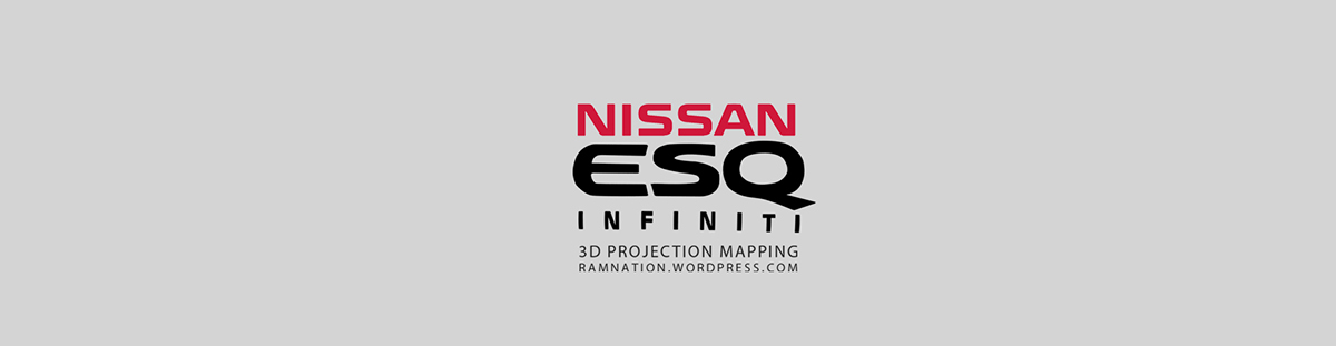 3D projection mapping Nissan car launch event live projection light mapping