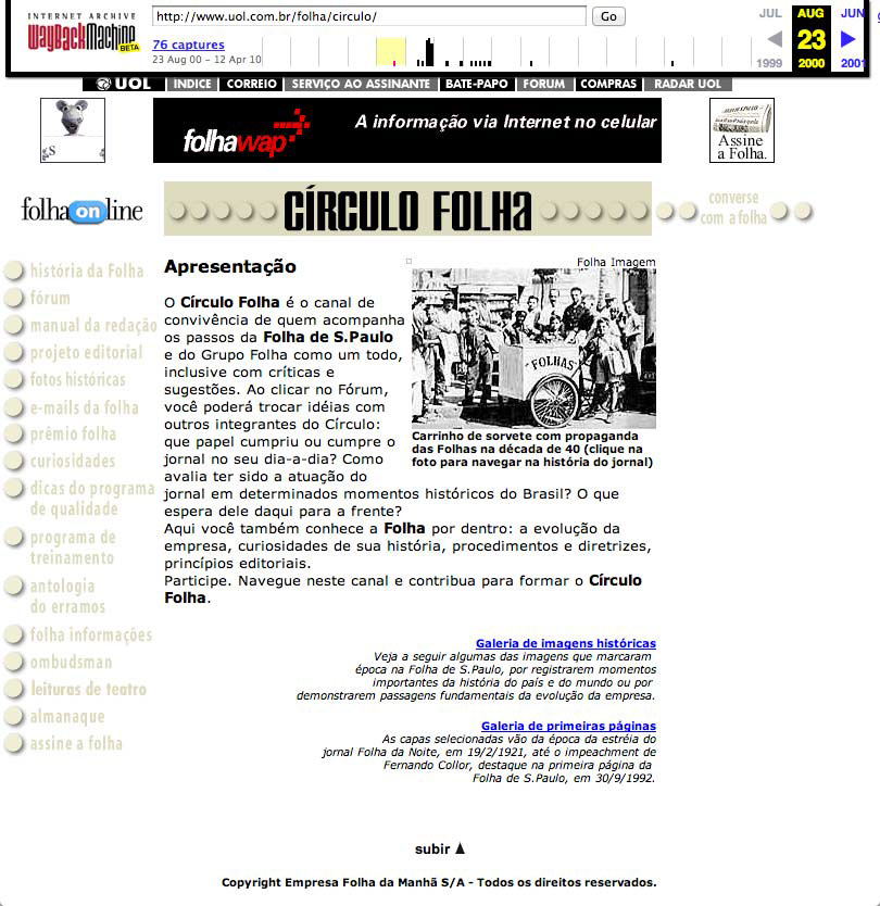 folha.com R7.com lancenet.com.br guitarplayer.com.br Folha de S.Paulo