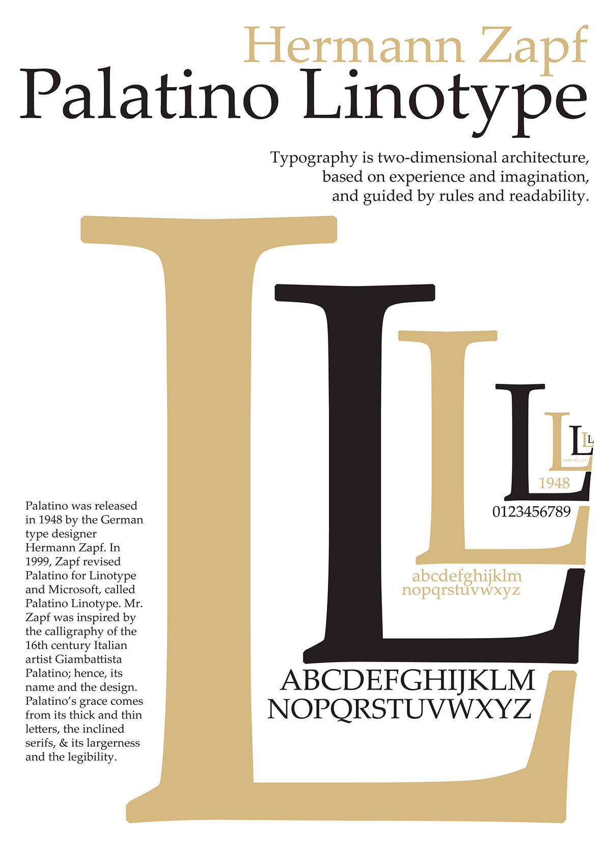 palatino linotype  palatino  poster Typeface hermann zapf