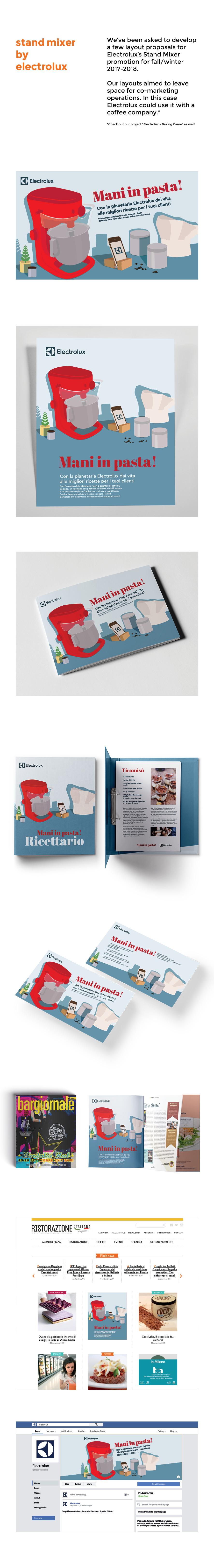 electrolux Pasta Italy kitchen ILLUSTRATION  mixer Food  Food Mixer