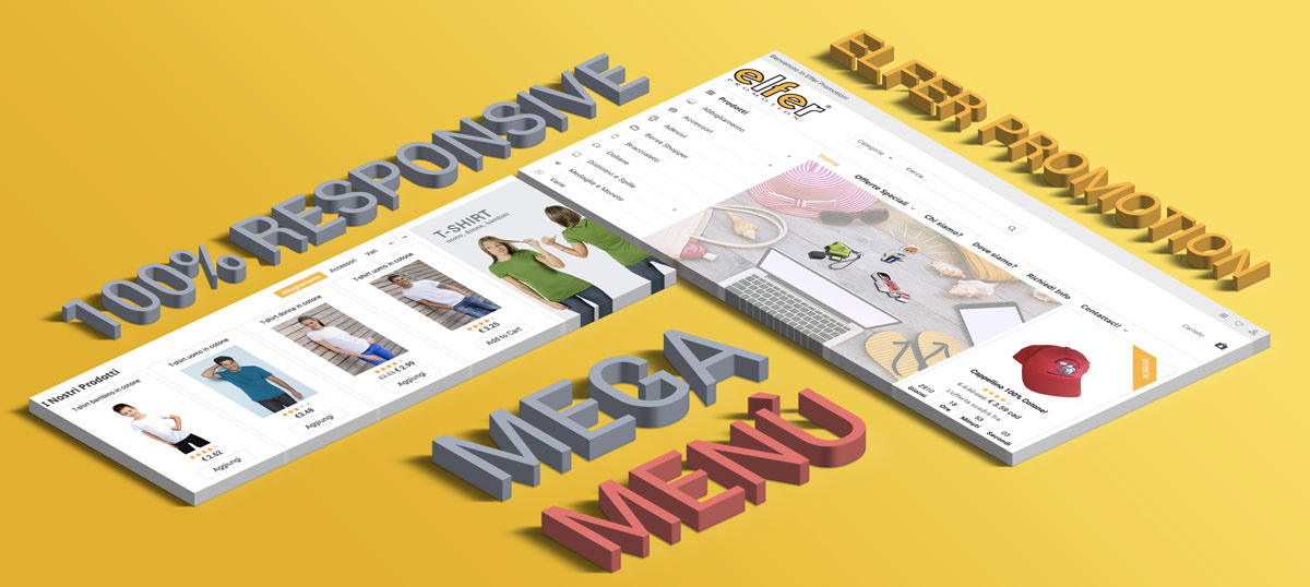 elfer promotion graphic design  magento Website
