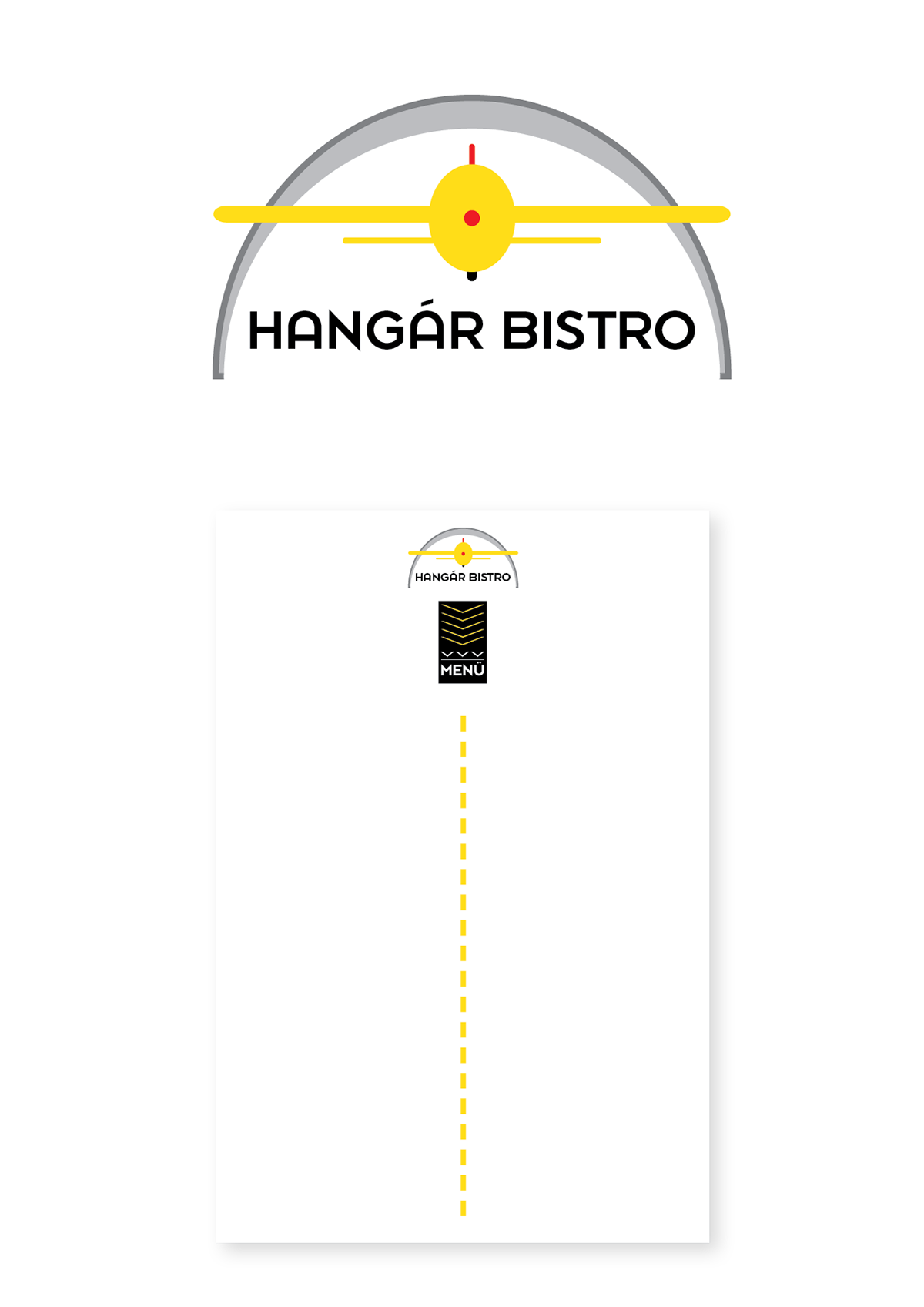logo airplane bistro graphic design  menu restaurant