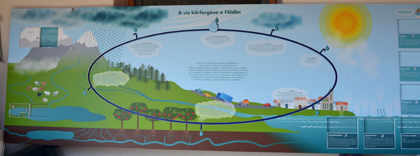 exhibiton of water children's interactive educational illustration