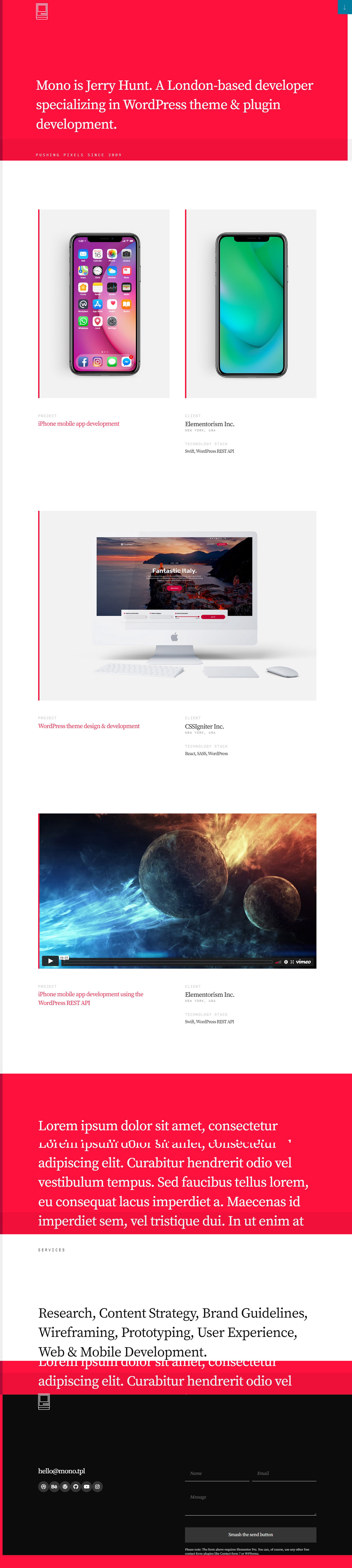 wix wordpress Website Design web development  landing page Website design