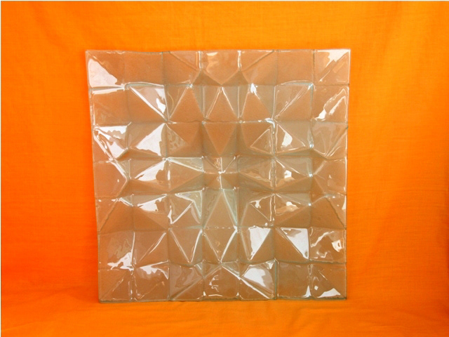 plateau glass tableware geometric Sticla Platouri Geometrie design industial object