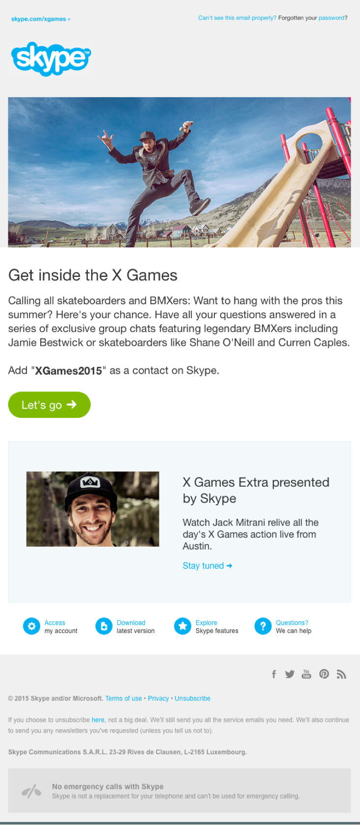 Adobe Portfolio Skype Microsoft X GAMES Austin