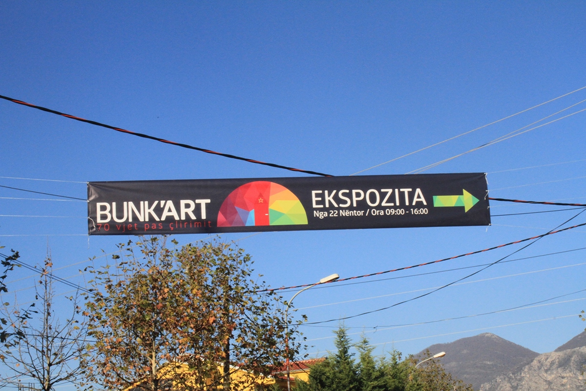 name logo Exhibition  bunkart Albania bunk'art Tirana Station Bus bus