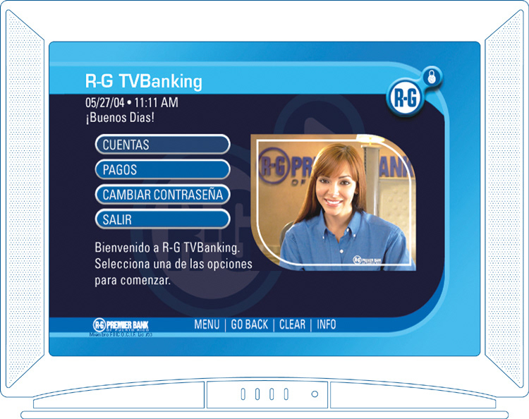 TV Banking iTV interface design Enhance TV