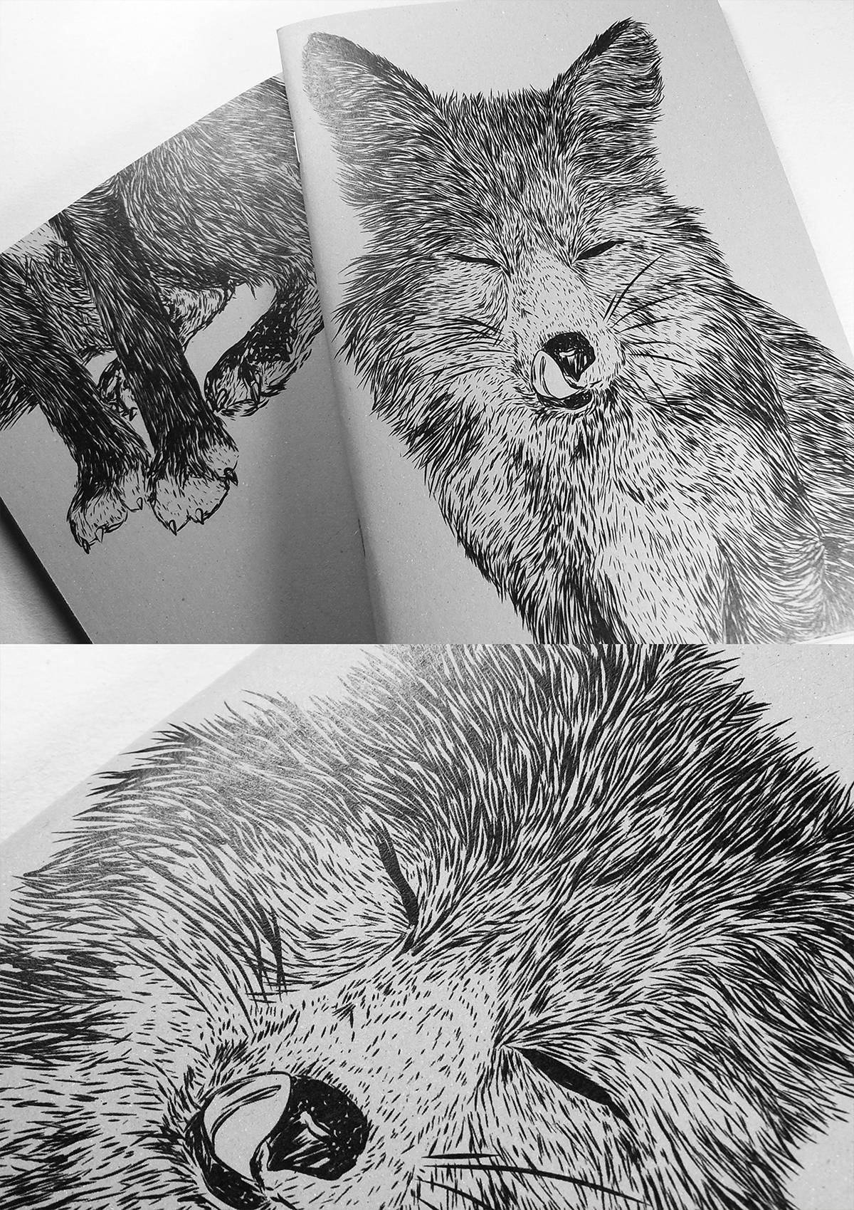 Booklet  book animal manava creative mushroom owl FOX tiger handmade