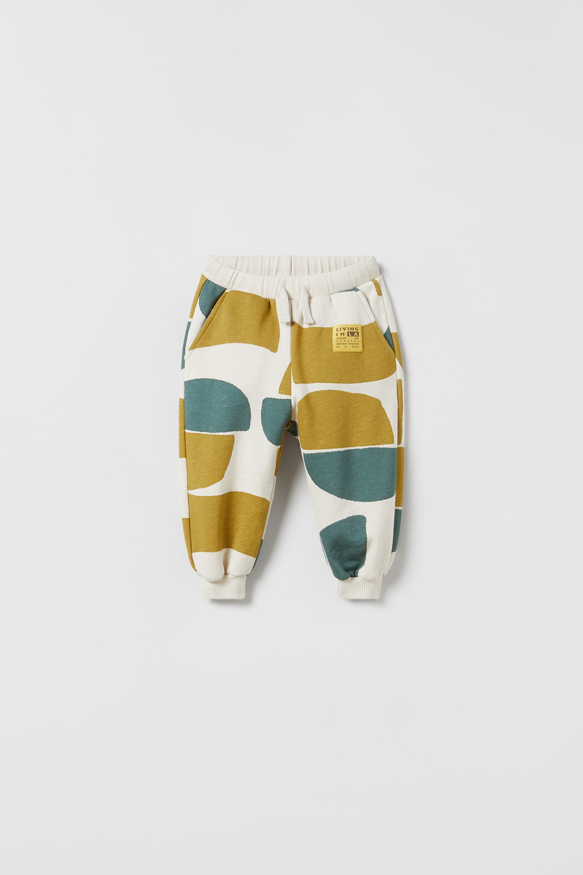 abstract geometric kidswear pants shapes zara zarababyboy zarakids