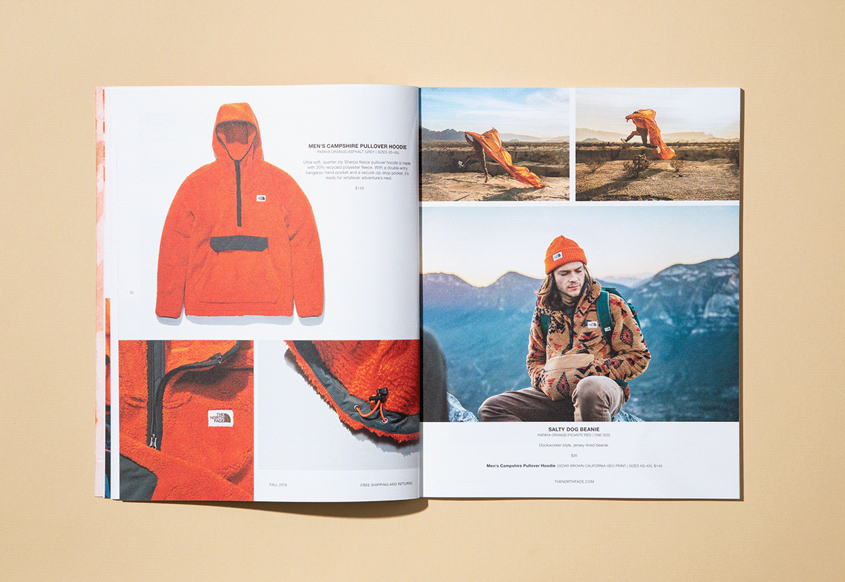 art direction  print Photography  book editorial catalog Lookbook Fashion  northface design