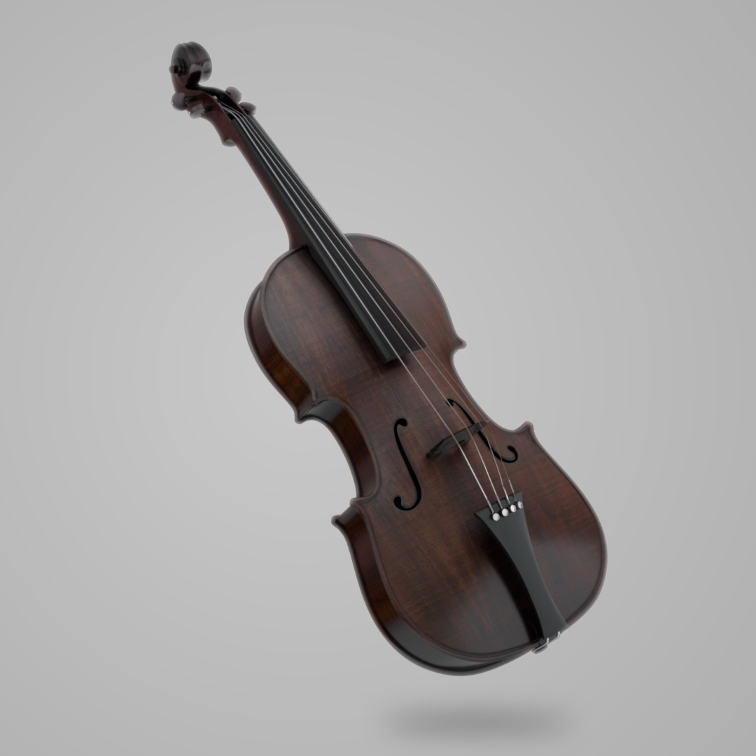 Musical Instrument Violin music artwork Digital Art  3D Render visualization modern cinema 4d