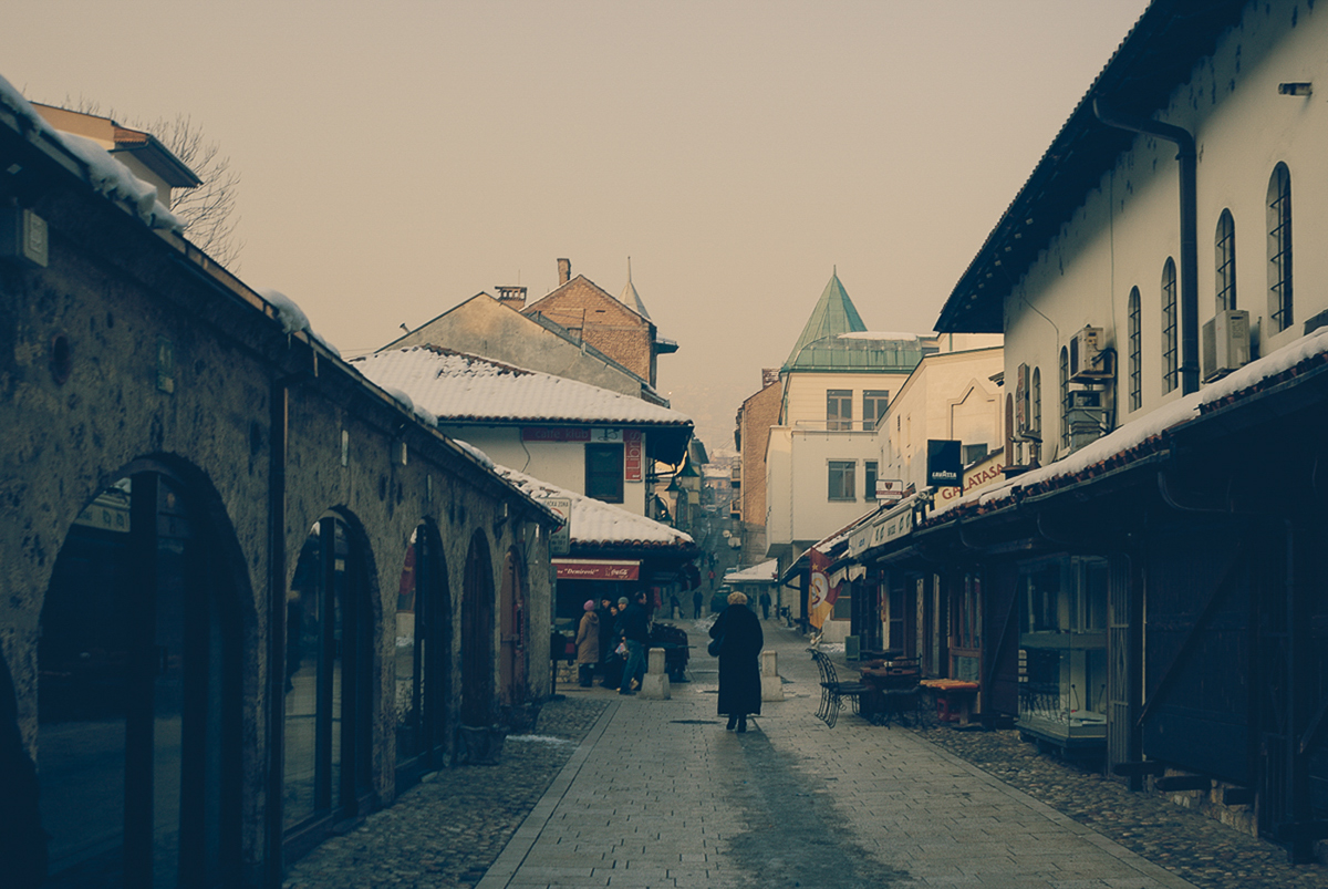 Street Sarajevo bosnia erzegovina est Europe Mostar