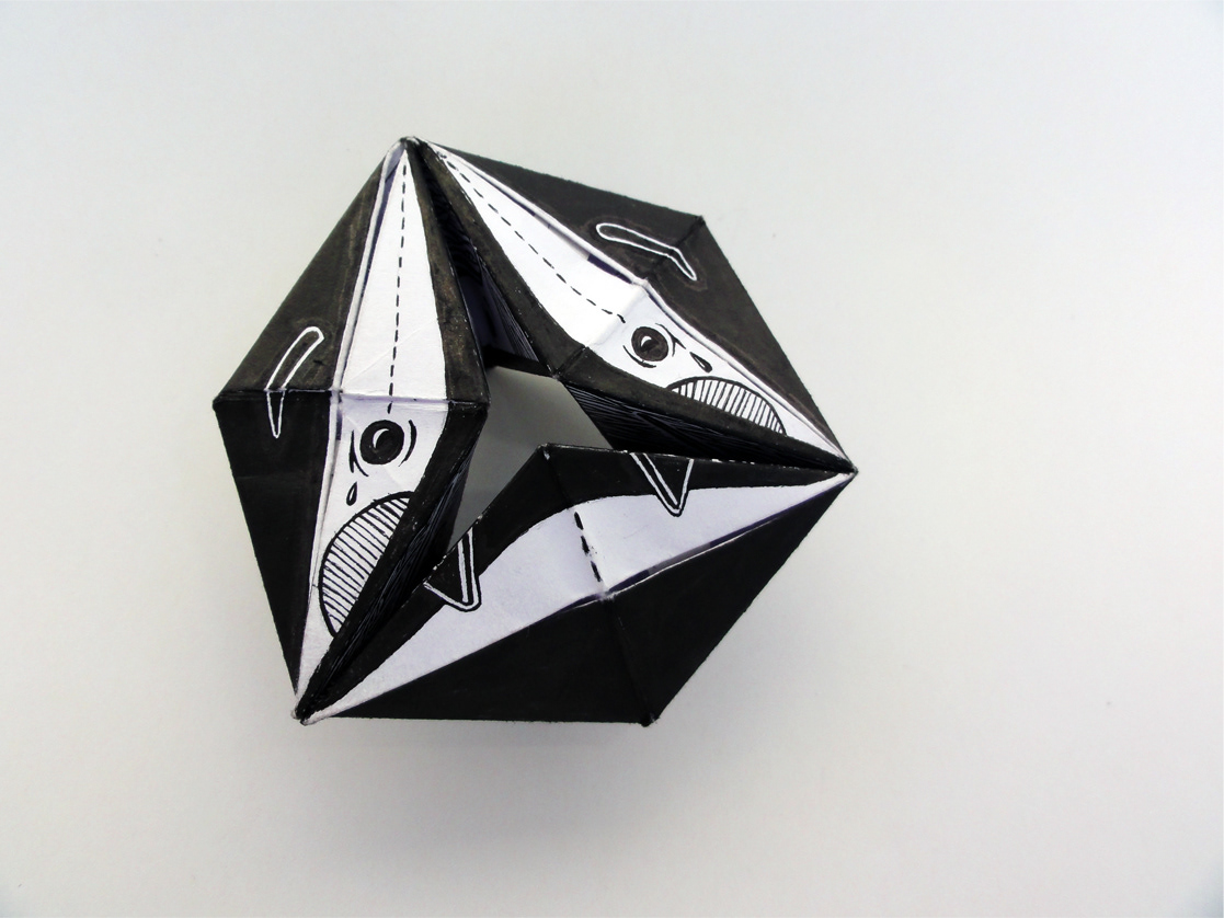 flexagon video monster origami