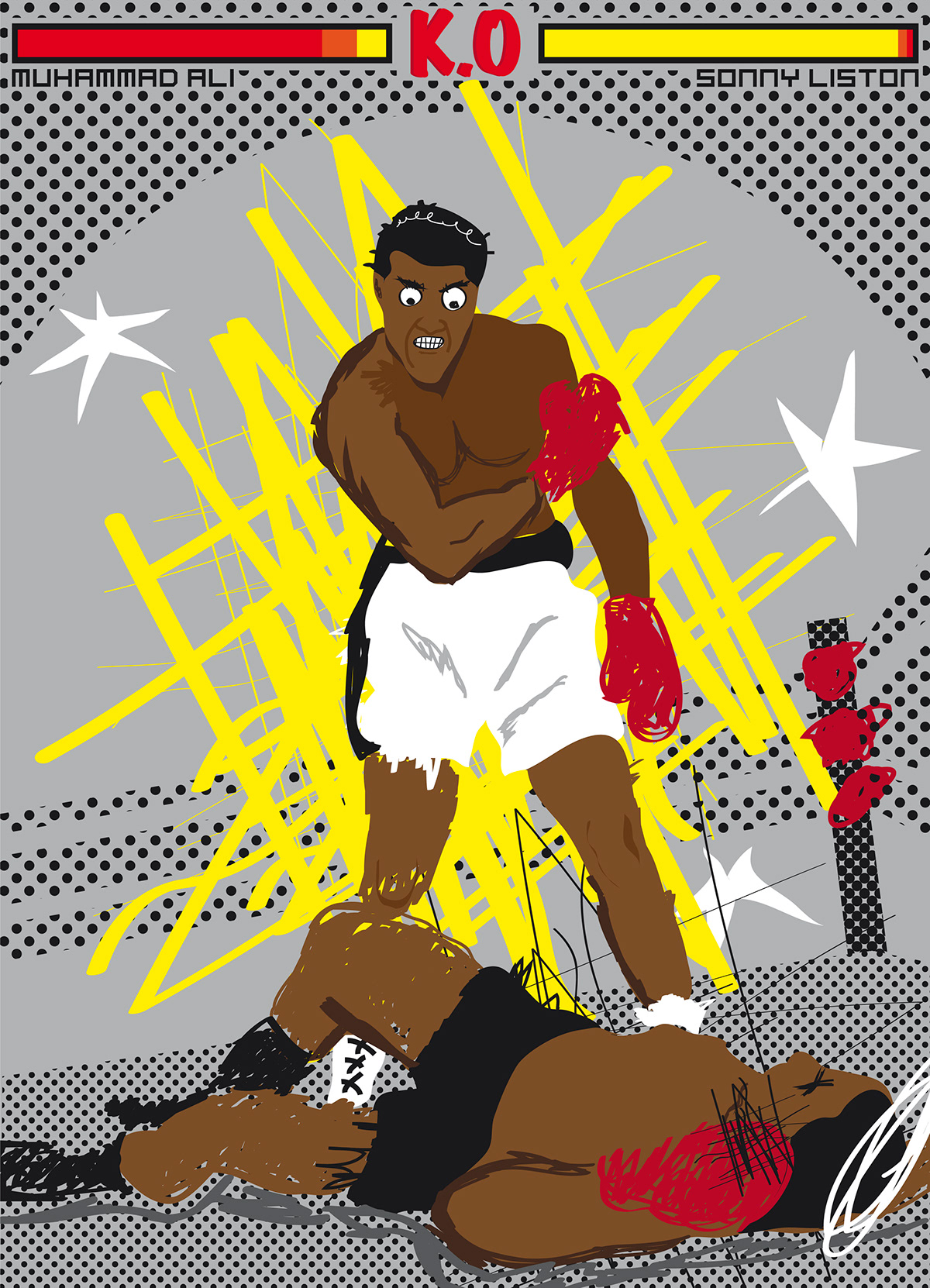 ali Boxe Boxing K.O fight sonny liston Muhammad Picture champion