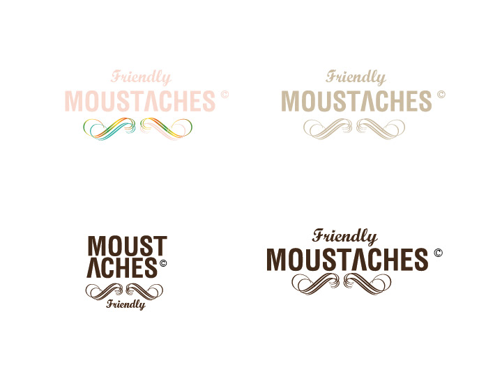 graphic design menthol moustaches ID identity logo