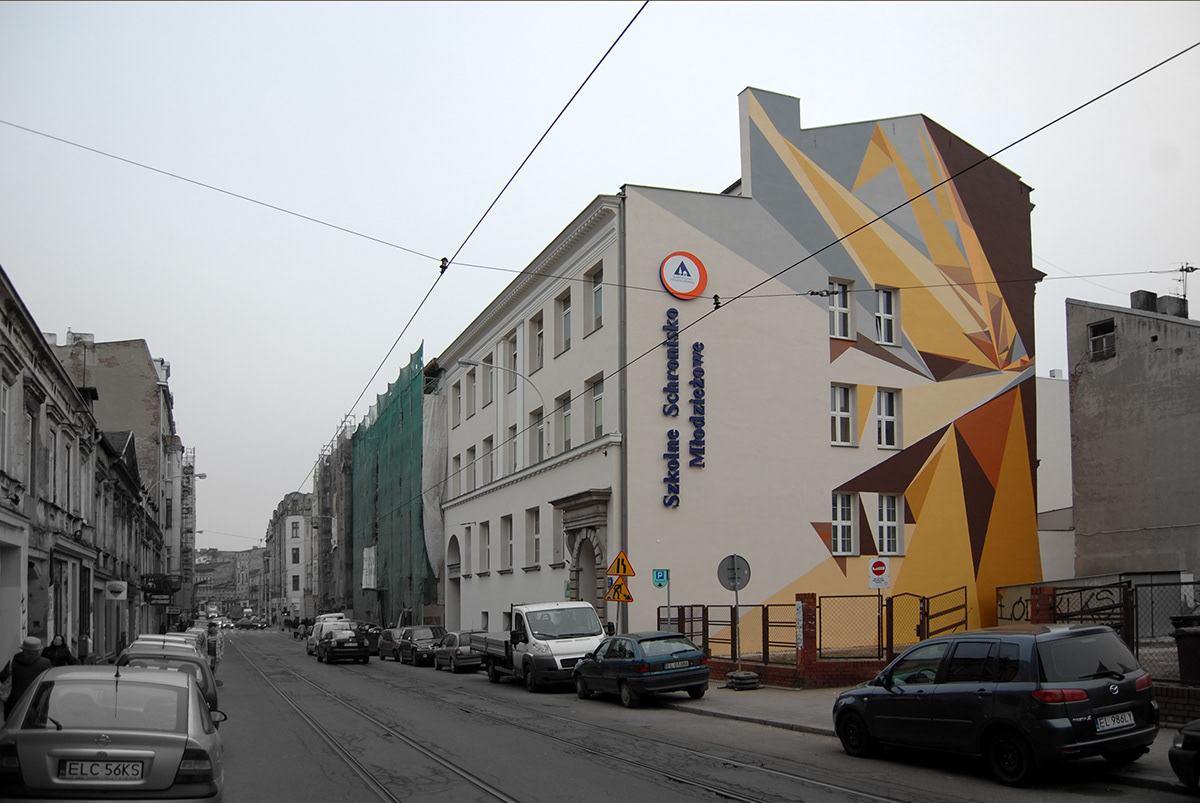 pener Mural muralart streetart deconstruction abstract abstractobsesion GRAFFUTURISM