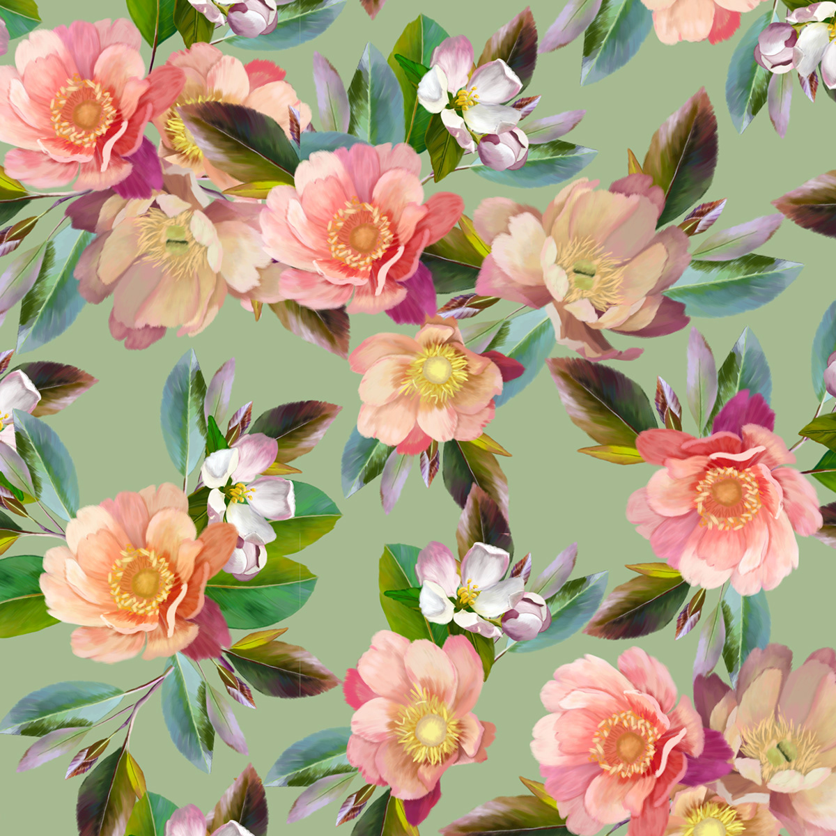 botanica botanical digital digitalpainting Estampa pattern pinturadigital SurfacePattern