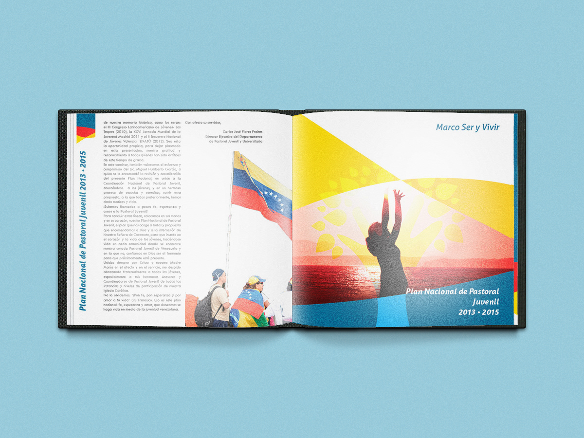 folleto libro PLAN NACIONAL pastoral juvenil Iglesia church venezuela