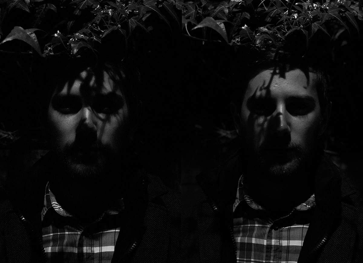 man darkness blank lights Street dark Tree  Shadows black White shine