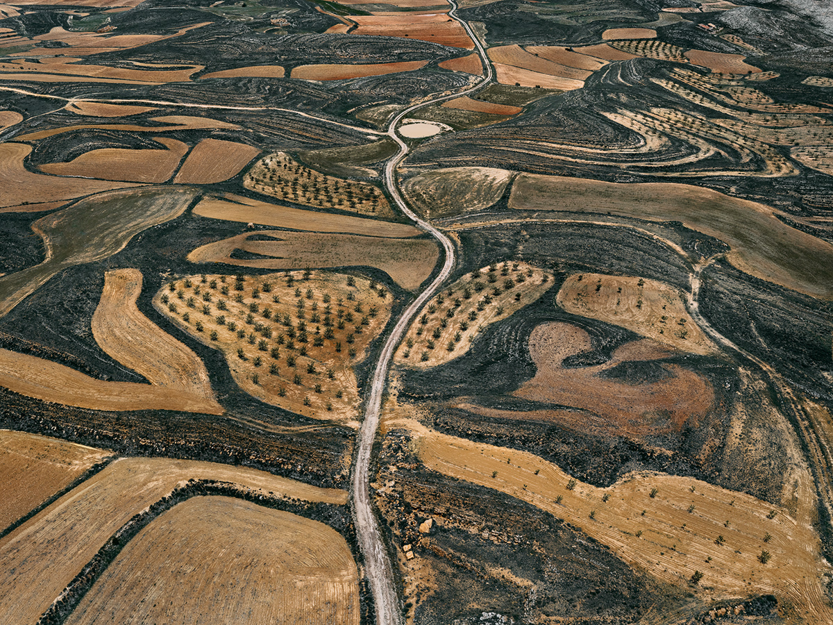 spain farmland Aerial Photography  abstract Landscape agriculture crops Aerial Photography anthropocene
