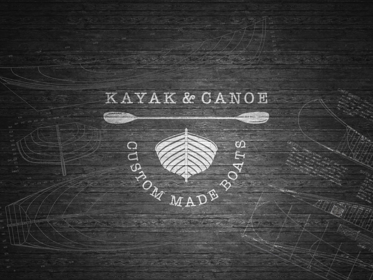 Kayak & Canoe boat logo boat custom boat logo czech republic logo boat design
