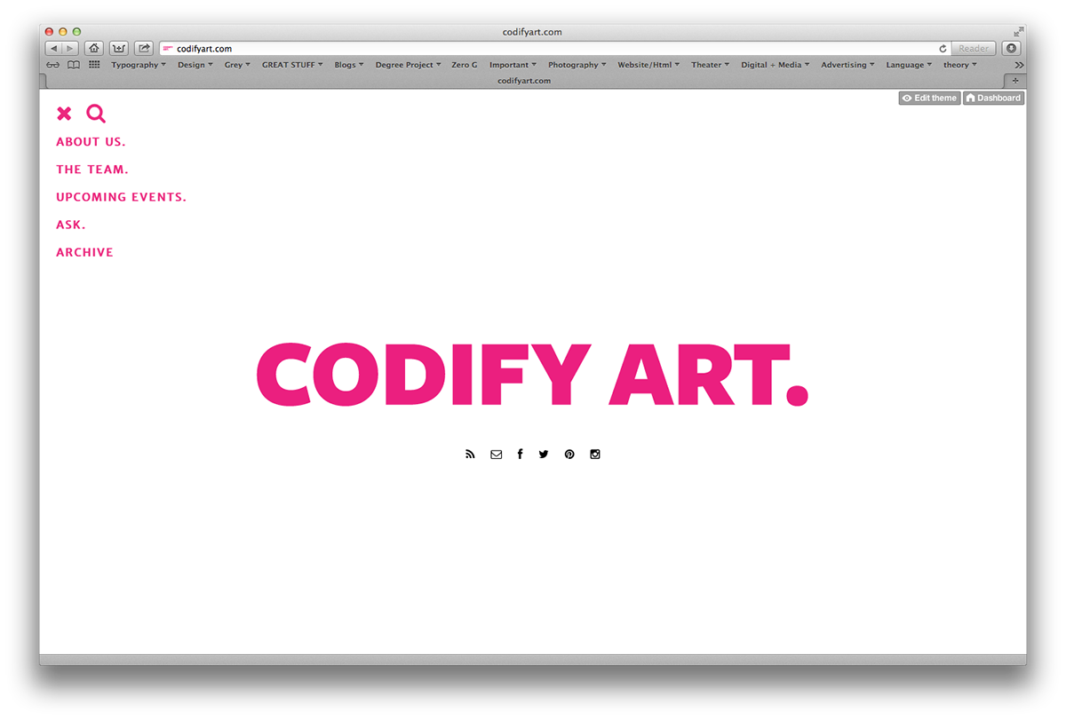 art Codify poster logo Logotype identity CodifyArt Codify art theater 