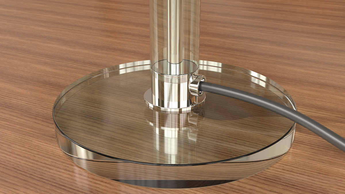 3D bauhaus lampe product design  releitura Render Rhino table lampe Wilhelm Wagenfeld