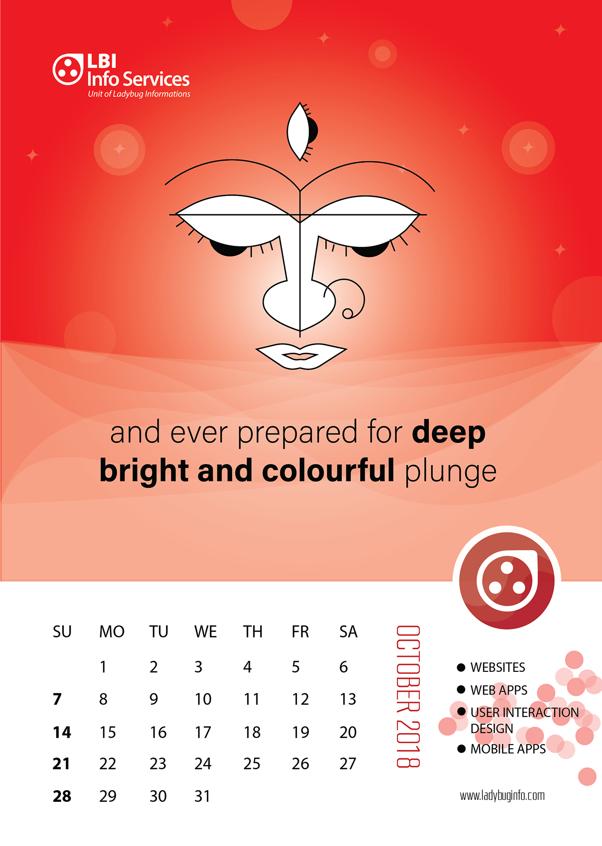 calendar design creative calendar graphic design  colorful minimalistic Illustrator