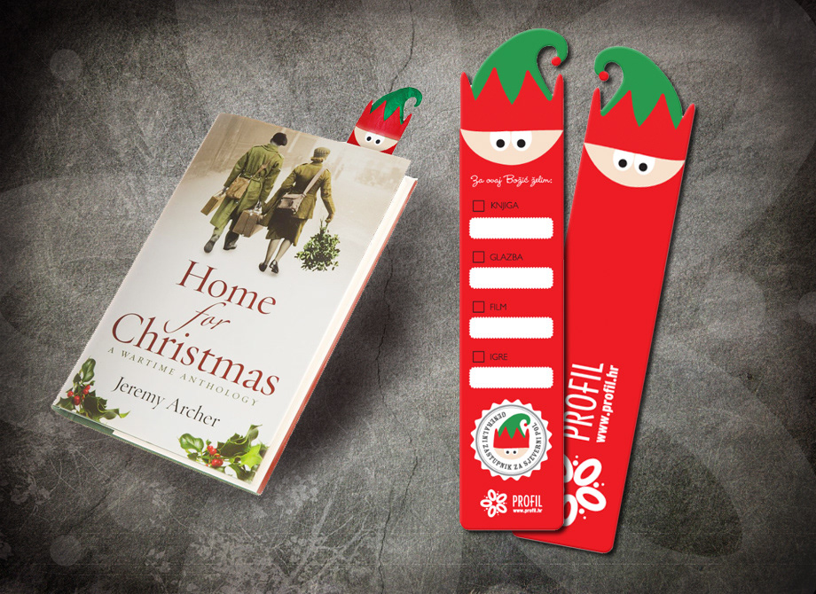 profil Christmas elf illustration Bookstore campaign