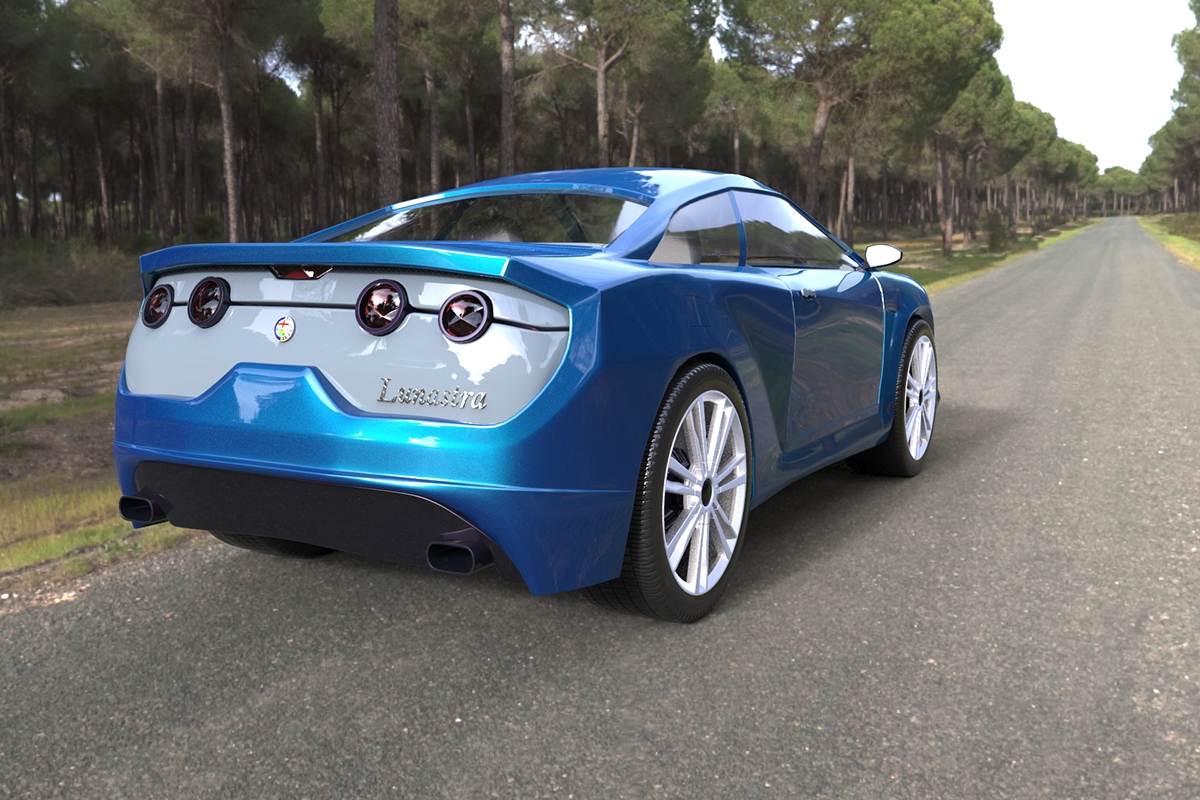 alfa Romeo car design concept 3D
