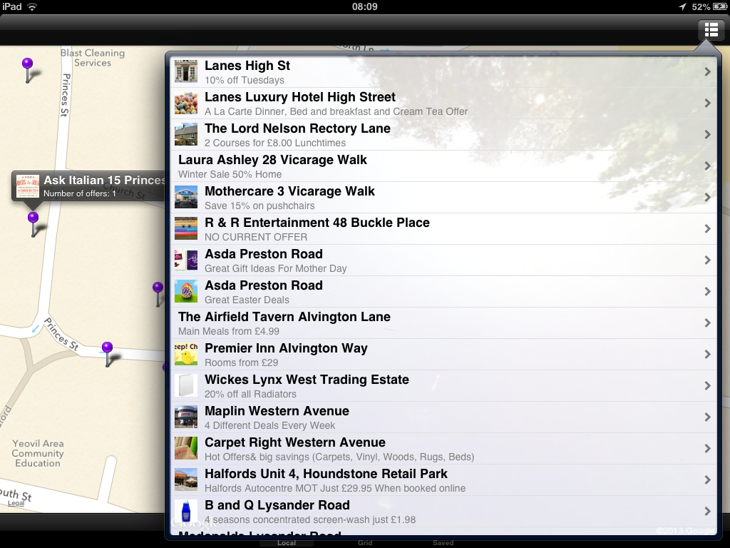 iOS App store apple Location-aware software UK