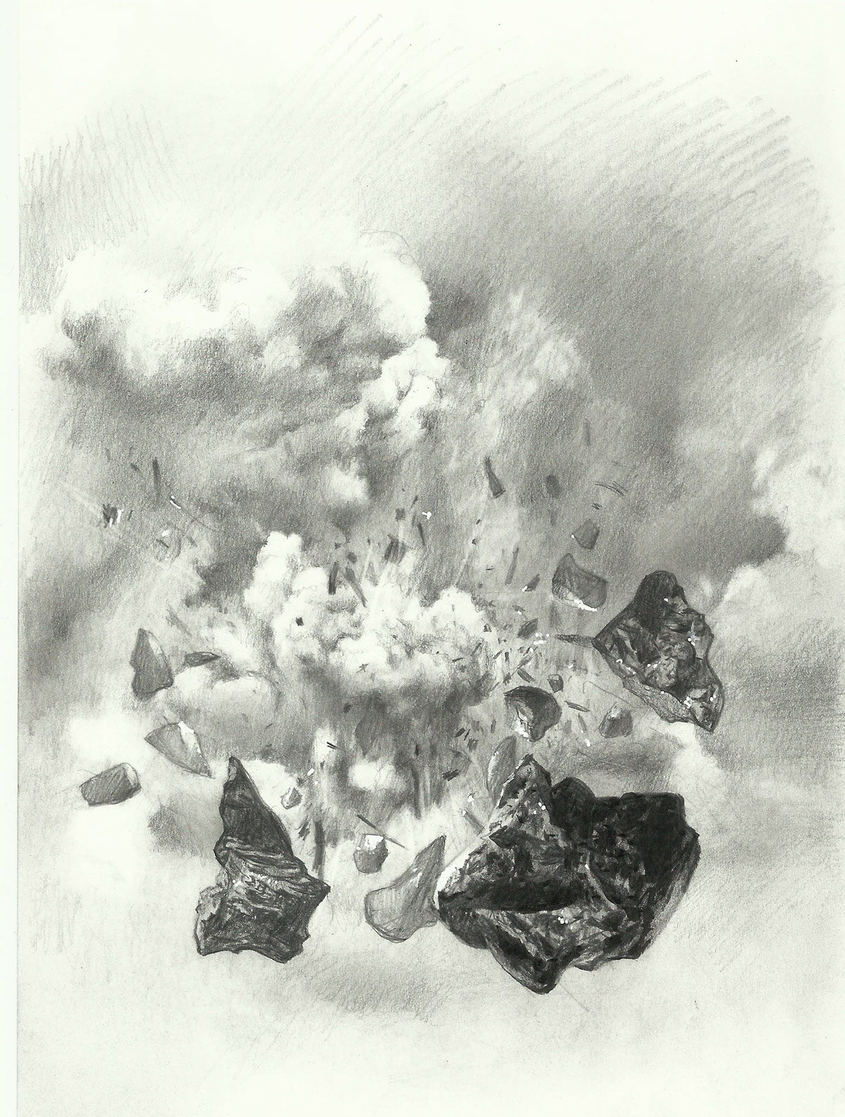 explosion exploding burst ConcepArt graphite