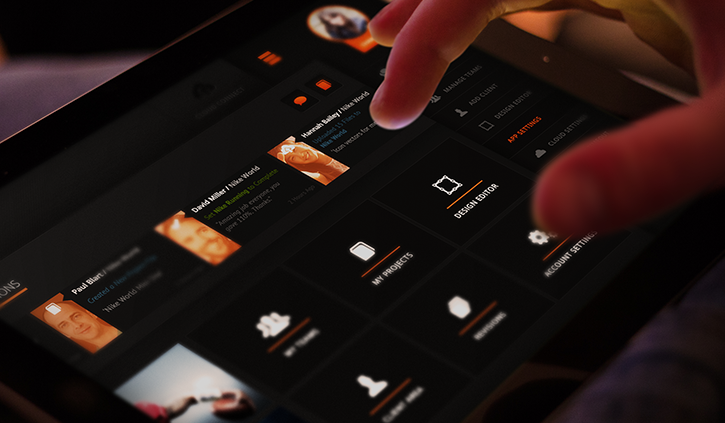 mobile UI ux iphone Platform creative orange app development