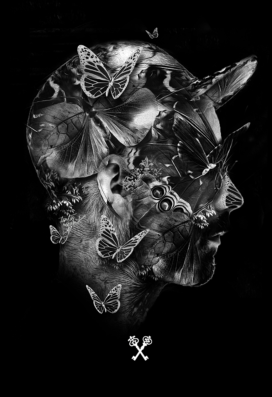 fantasmagorik dark black nicolas obery fantastic woodkid Musique butterfly insect comics super heros photo skull