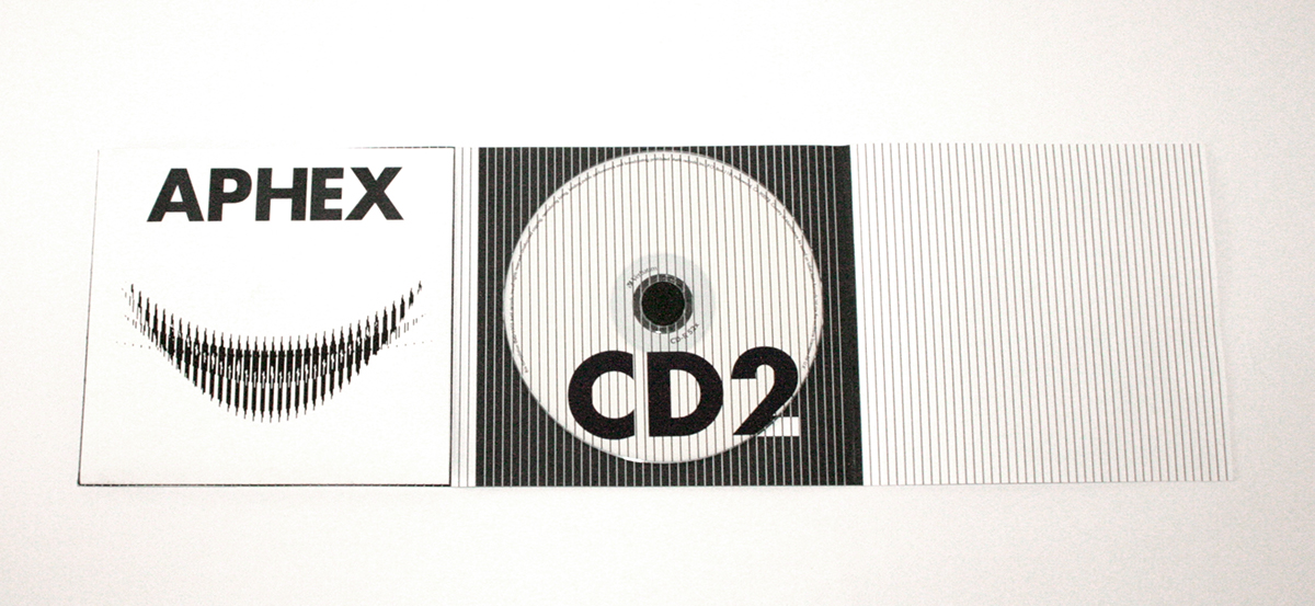 art cd aphex twin graphics texture effect packaging design logo Label Retro concept box Style package