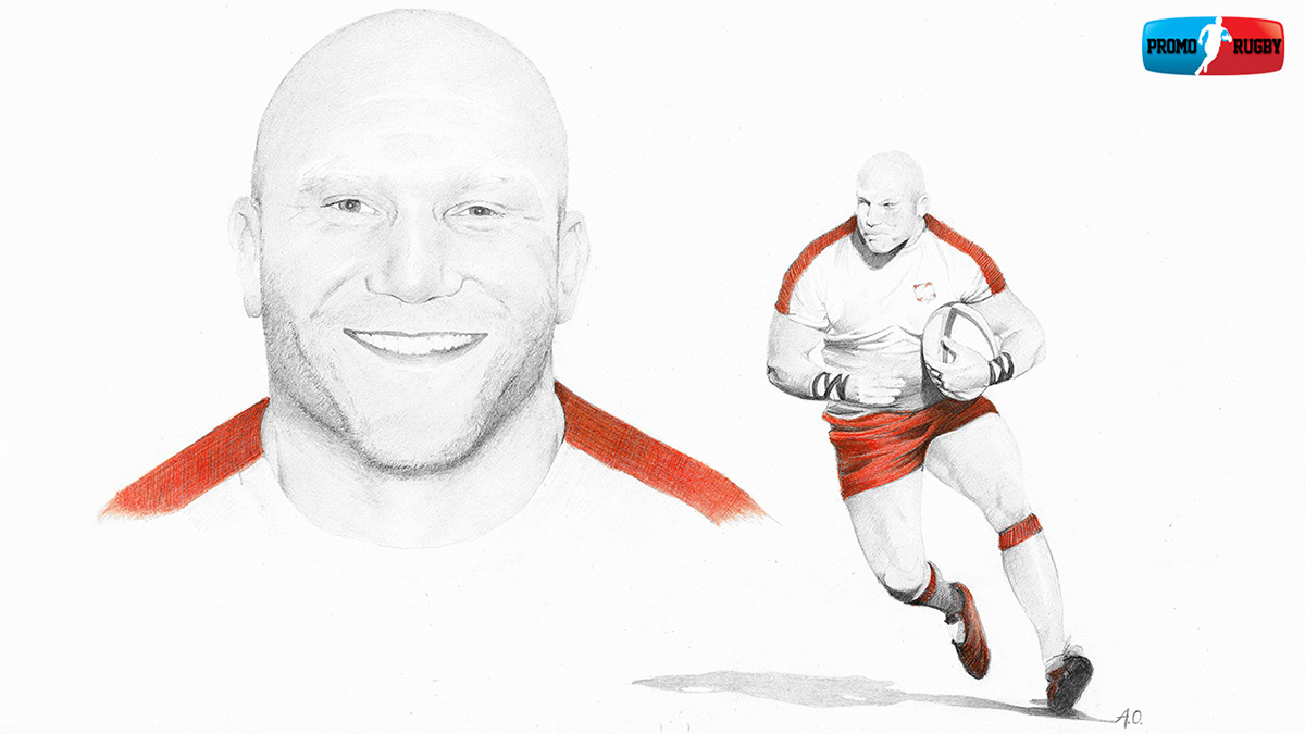 Drawing  Rugby portrait sport pencilart Realism coloureddrawing