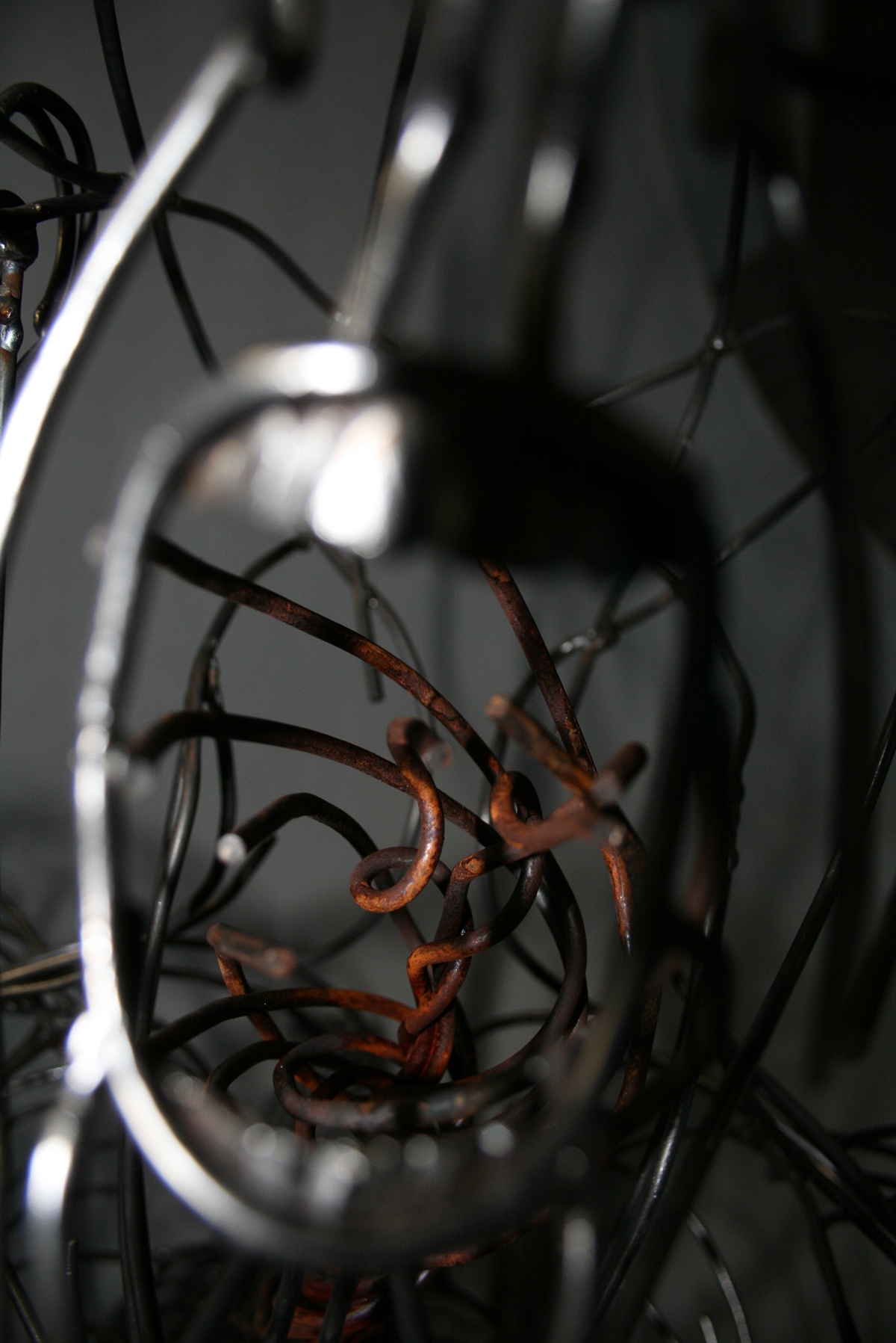 release Nick Perillo Melbourne sculpture steel wire rust