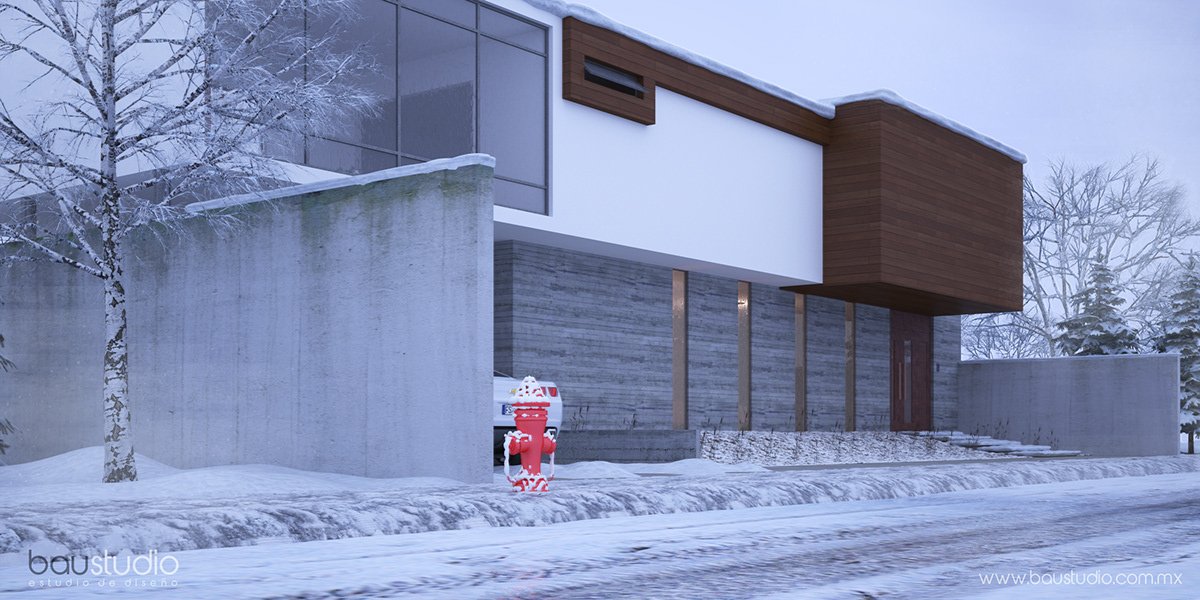design diseño arquitectura winter 3D 3dsmax vray cgartist archviz gc visualizacio graphics Interior Render rendering