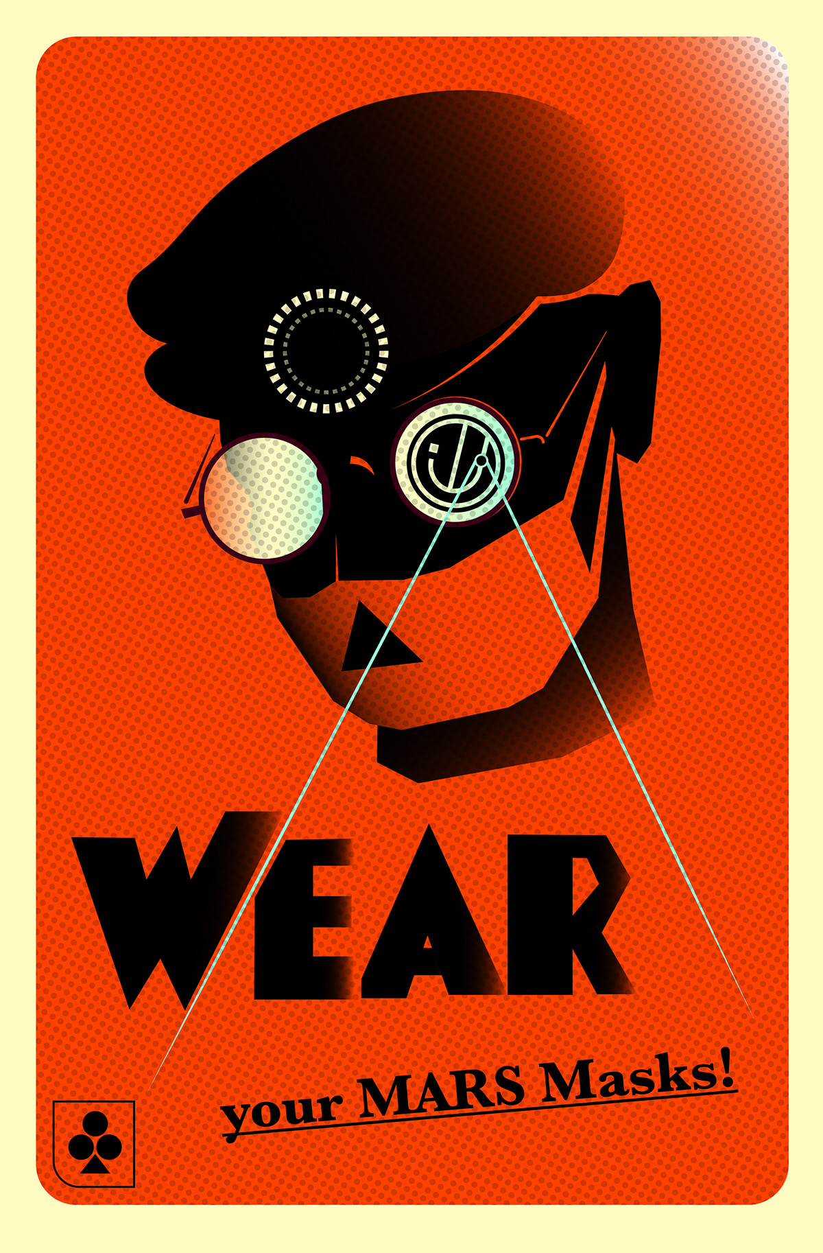Adobe Portfolio Propaganda poster mask infection virus Health safety Dystopia fiction Scifi