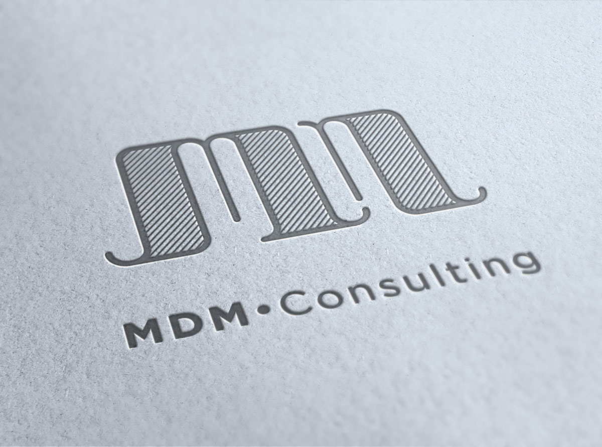 graphic design  Logo Design logo brand identity stationary identity MDM Consulting MDM Consulting marchio identità visiva