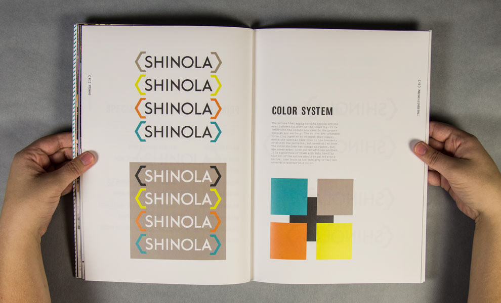 shinola re-brand identity manual Group Project Sponsored project