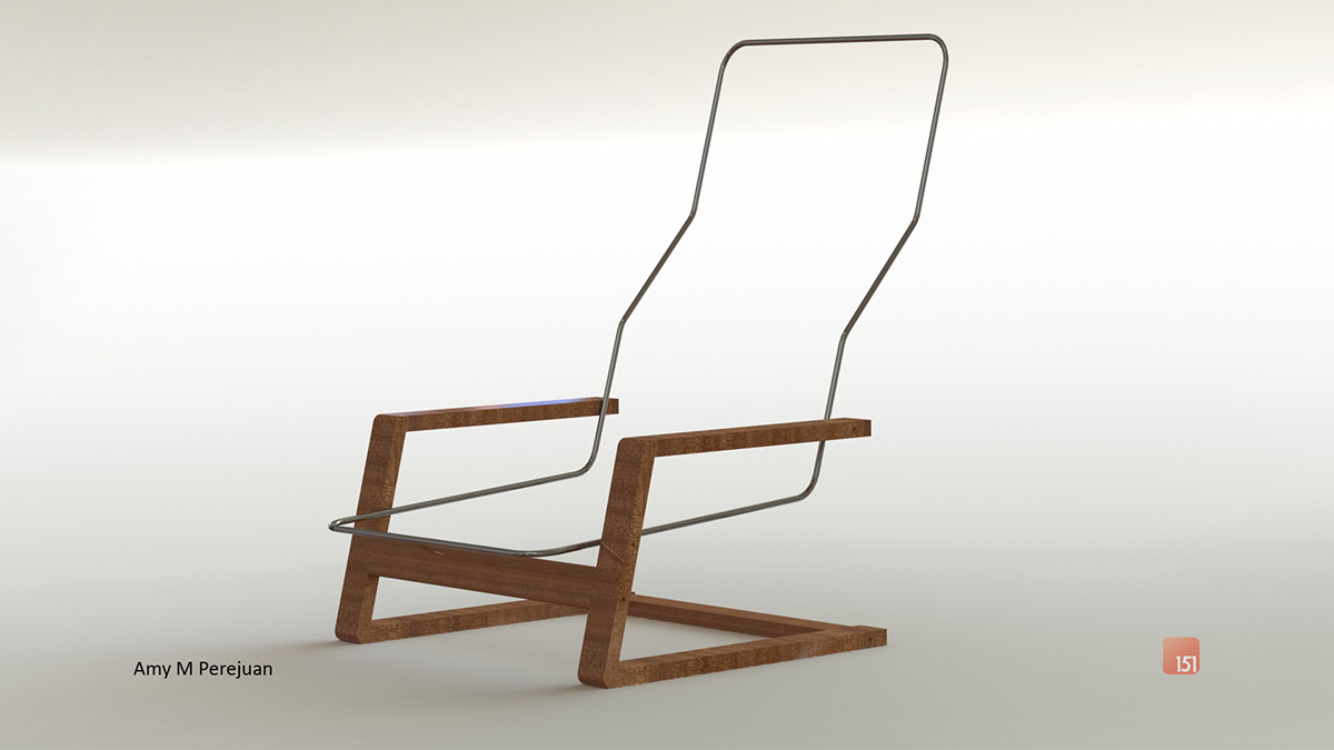 pello chair  solidworks  3D Rendering