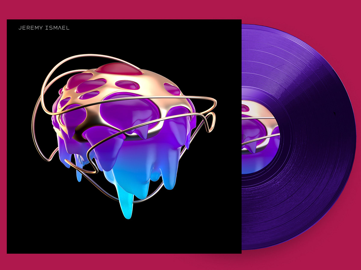 album art cover graphics music print record vinyls 3D graphic design  Packaging Digital Art  Music Packaging