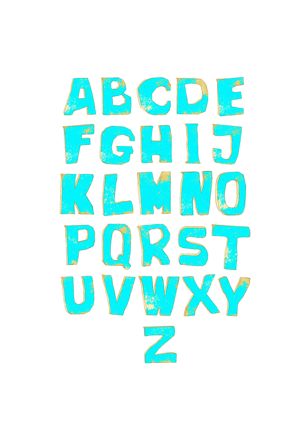 alphabet capital letters abstract
