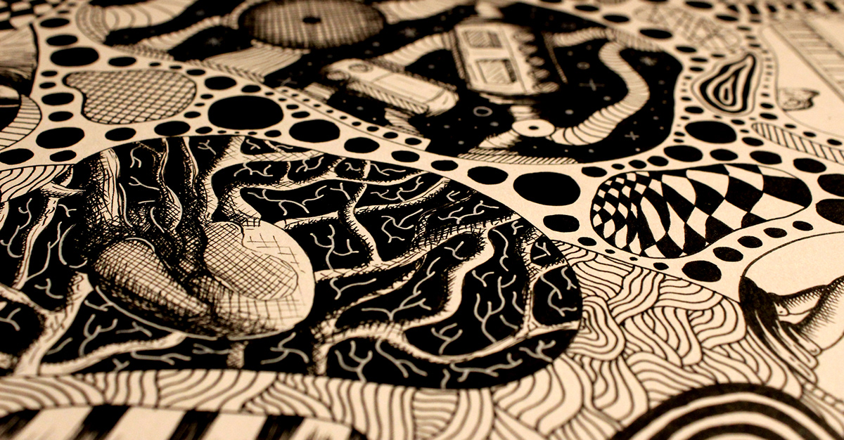 argaetic liners black black and white organic land Fineliners