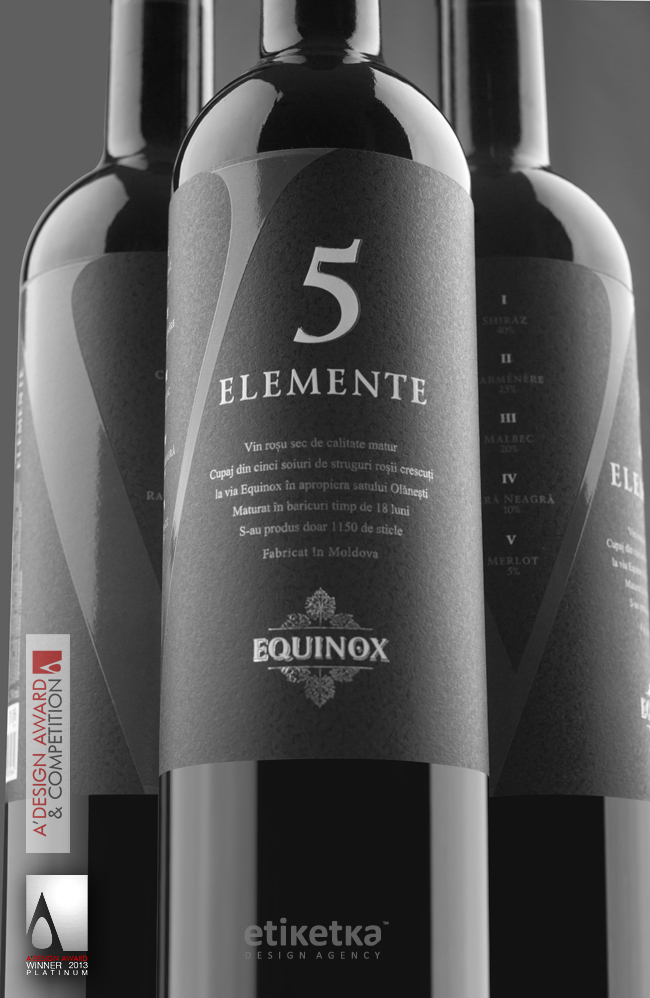 5 Elemente label design